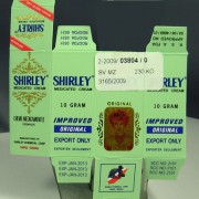 Shirley Medicated Cream-Karton Mit Quecksilber die Haut bleichen? Besser nicht. (Foto Landesuntersuchungsamt Rheinland-Pfalz)