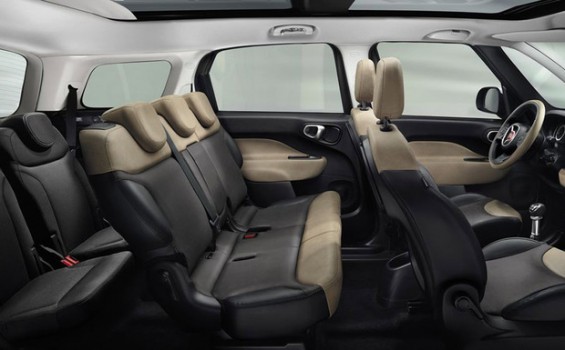 Auch der Siebensitzer 500L Living ist von dem Fiat-Rückruf für den Knie-Airbag betroffen. (Foto: Fiat)