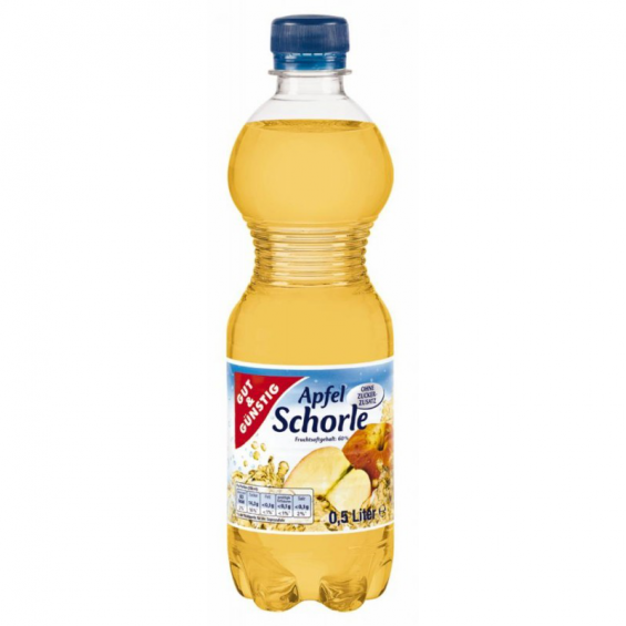 EDEKA ruft den Artikel Gut&Günstig Apfelschorle in der 0,5 Liter PET-Flasche zurück, weil die Flaschen explodieren können. (Foto: EDEKA)