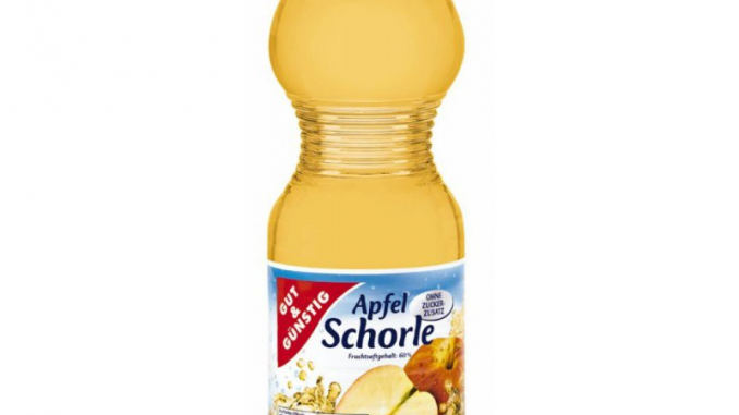 EDEKA ruft den Artikel Gut&Günstig Apfelschorle in der 0,5 Liter PET-Flasche zurück, weil die Flaschen explodieren können. (Foto: EDEKA)