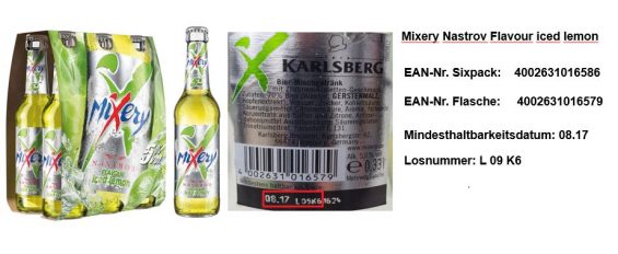 Karlsberg MiXery: so findet man die Chargennummer auf der Flasche. (Foto: Karlsberg Brauerei)