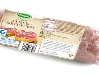 Die bei ALDI Nord verkaufte Zwiebelmettwurst von Tilman's kann Salmonellen enthalten und sollte deshalb nicht verzehrt werden. (Foto: ALDI Nord)