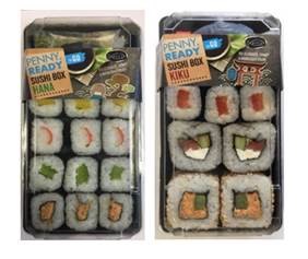 Ready Sushi Box Hana und Ready Sushi Box Kiku (Penny) sind ebenfalls betroffen.